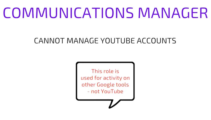 YouTube Communications Manager